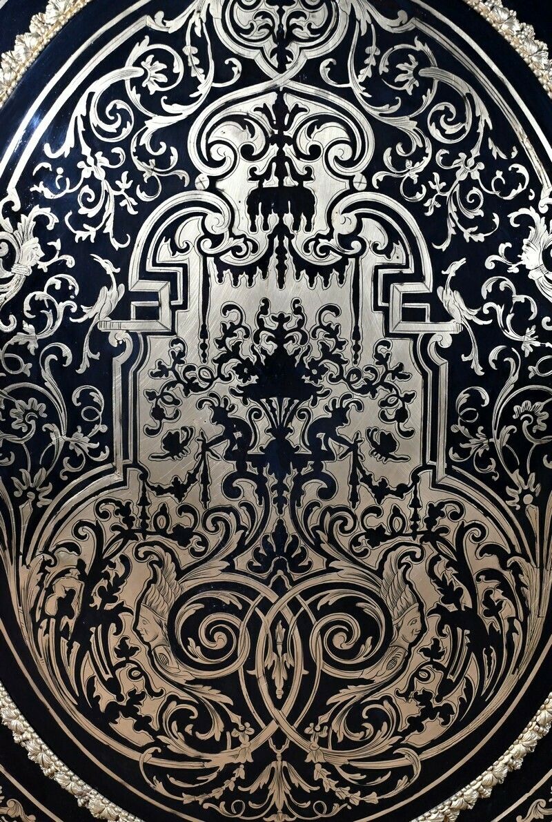 photo vinterior Support Cabinet In Blackened Pear Tree, Napoleon III Period   Mid 19th Century