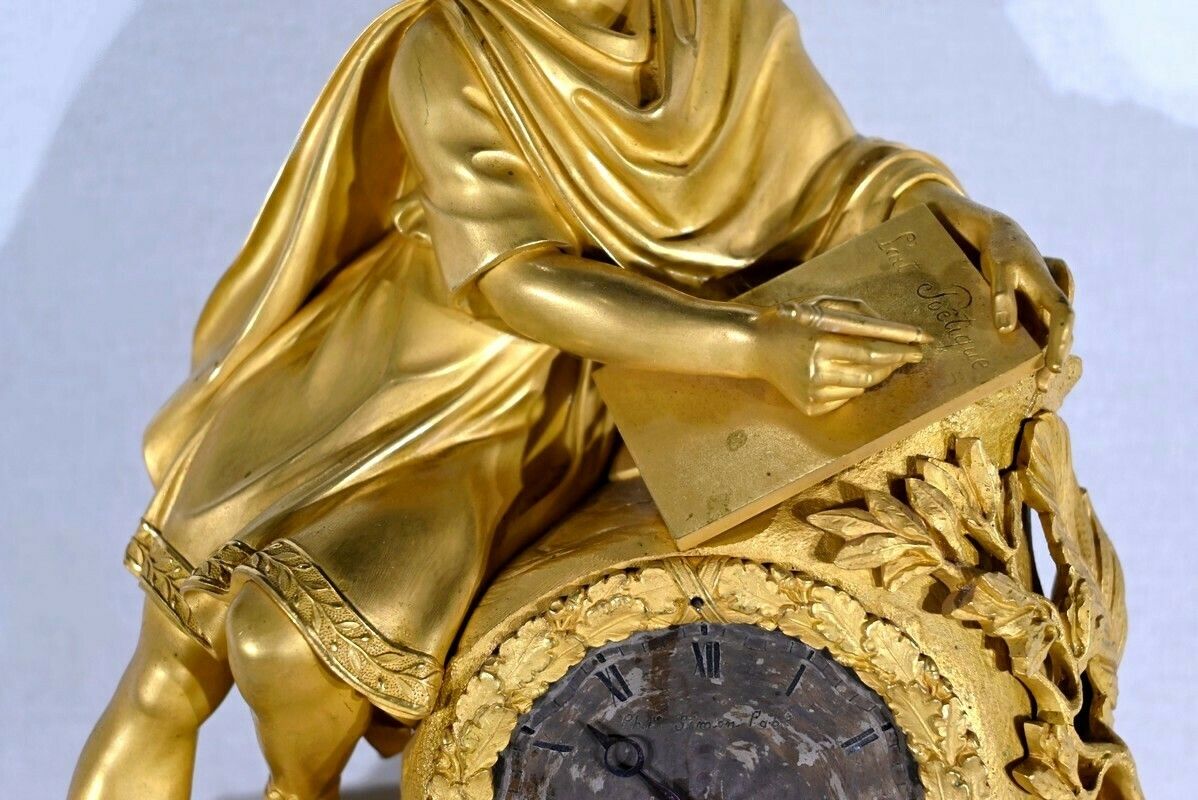 Important Gilt Bronze Clock   1st Part Of The 19th Century photo buy