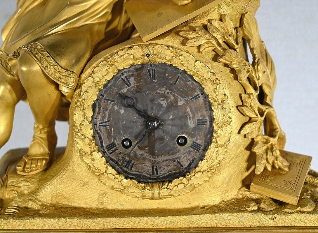 photo for sale Important Gilt Bronze Clock   1st Part Of The 19th Century