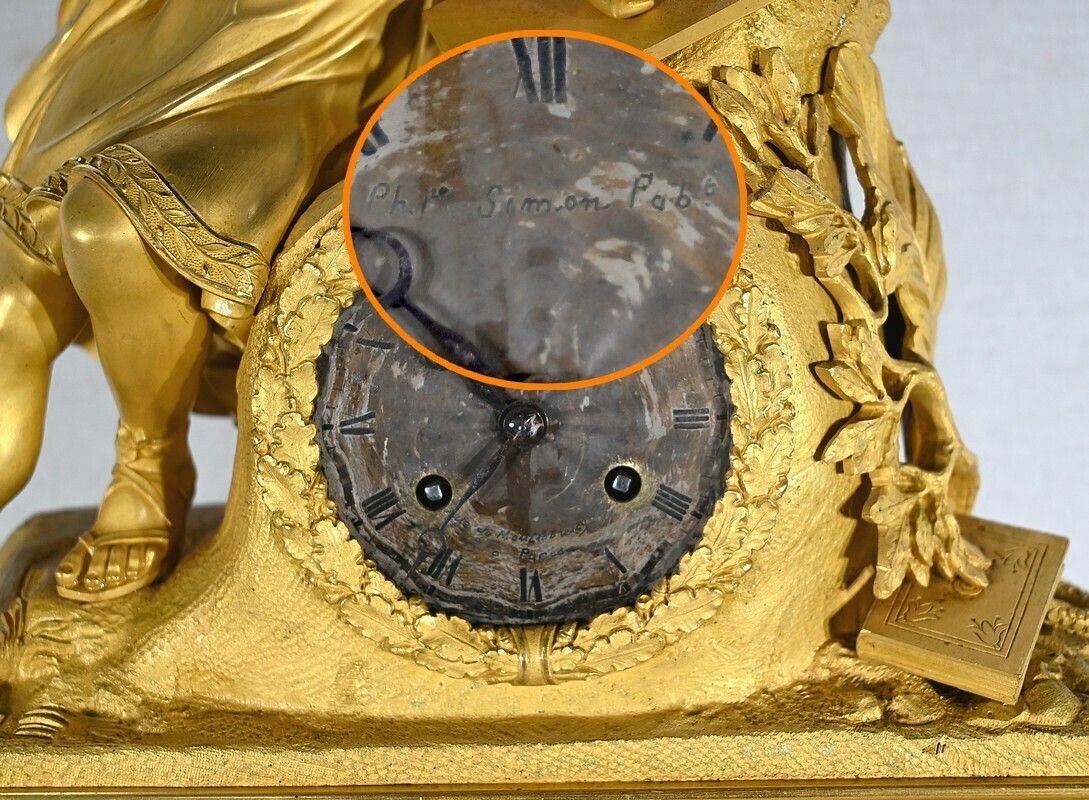 Home Decor Important Gilt Bronze Clock   1st Part Of The 19th Century photo