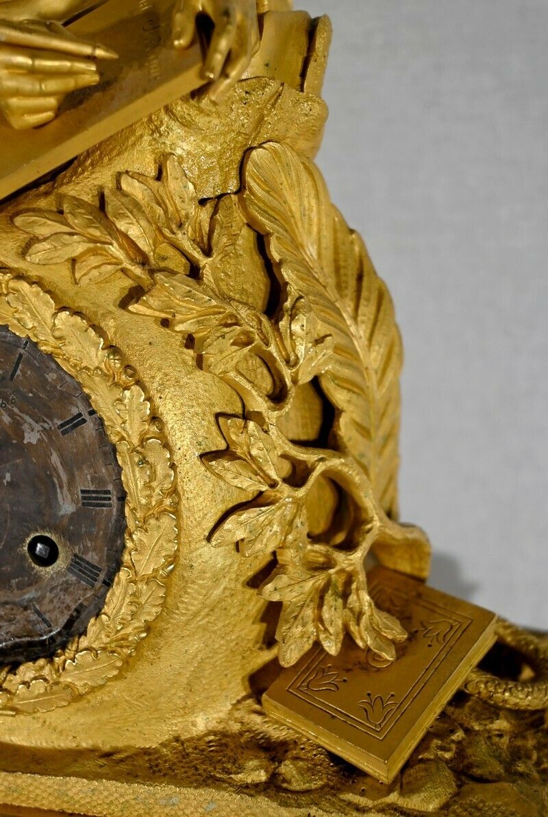 photo vinterior Important Gilt Bronze Clock   1st Part Of The 19th Century