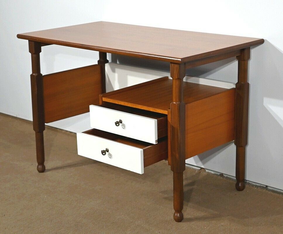 Small Mahogany And Teak Desk, Gautier Style – 1960s photo Furniture