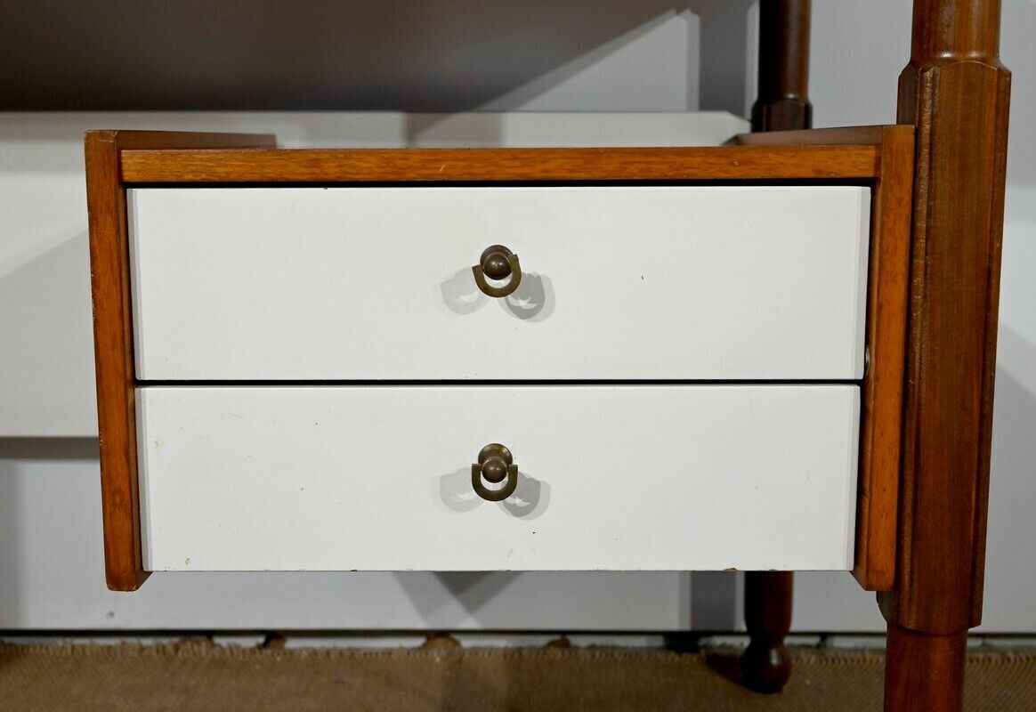 Small Mahogany And Teak Desk, Gautier Style – 1960s photo vintage