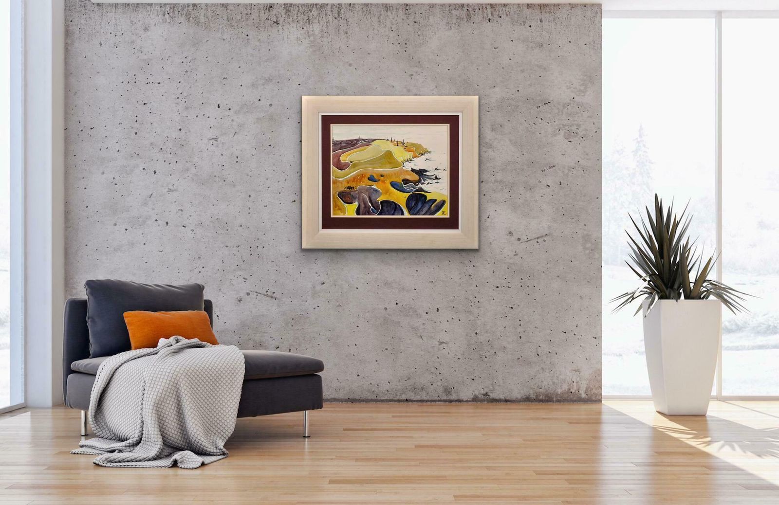 Rosemary Ziar 1919 To 2003. Cornish. The North Coast Of Cornwall, West Penwith. Framed 1970s Coastal Landscape Watercolour Painting. photo 1985.0