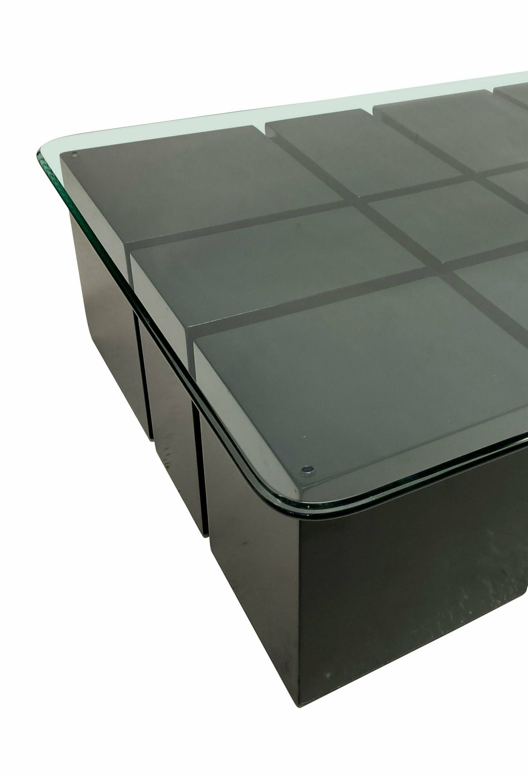An Italian Mid Century Black Lacquered Occasional Table photo for sale