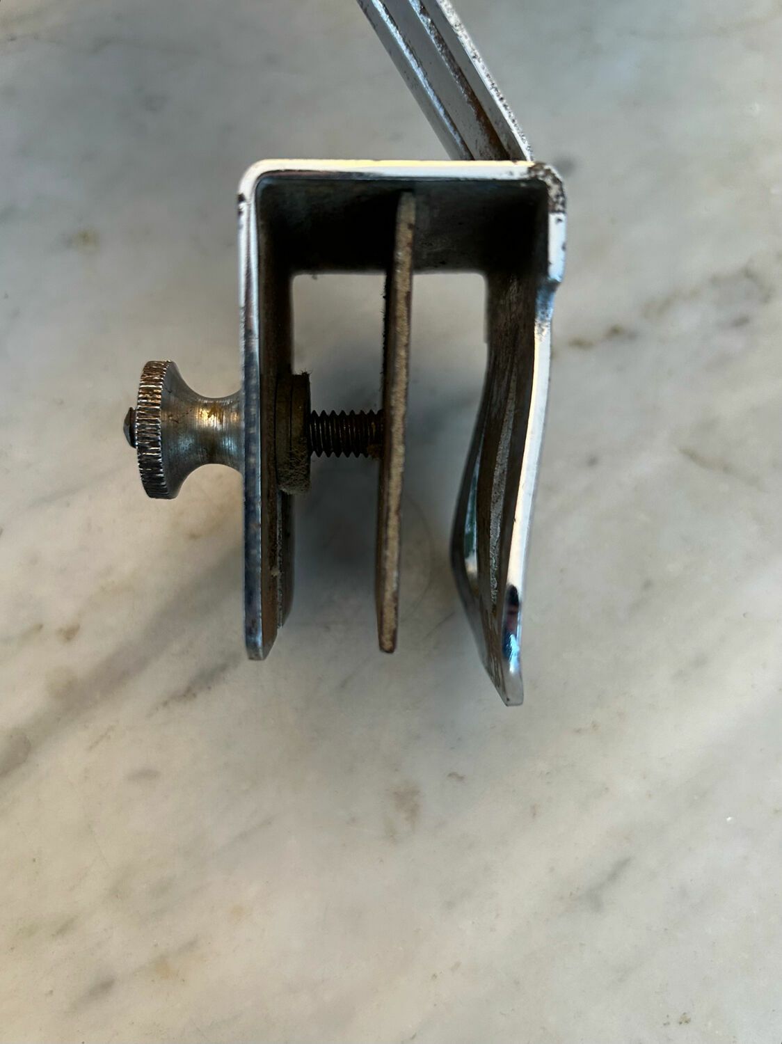 photo furniture Vintage Modernist Wall Lamp To Tighten, Chromed Metal, Austria 1930