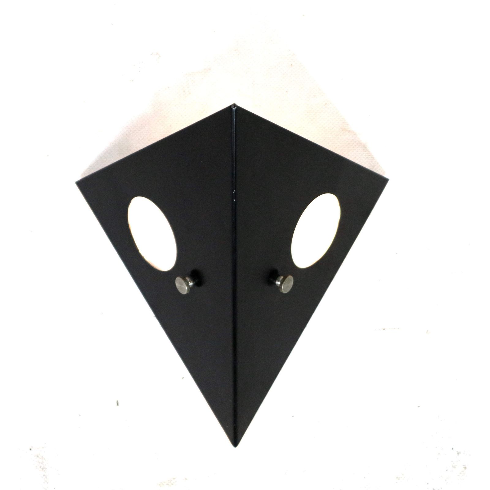 Black Metal 'Night Owl' Wall Lamp For Raak, The Netherlands In The 1960s