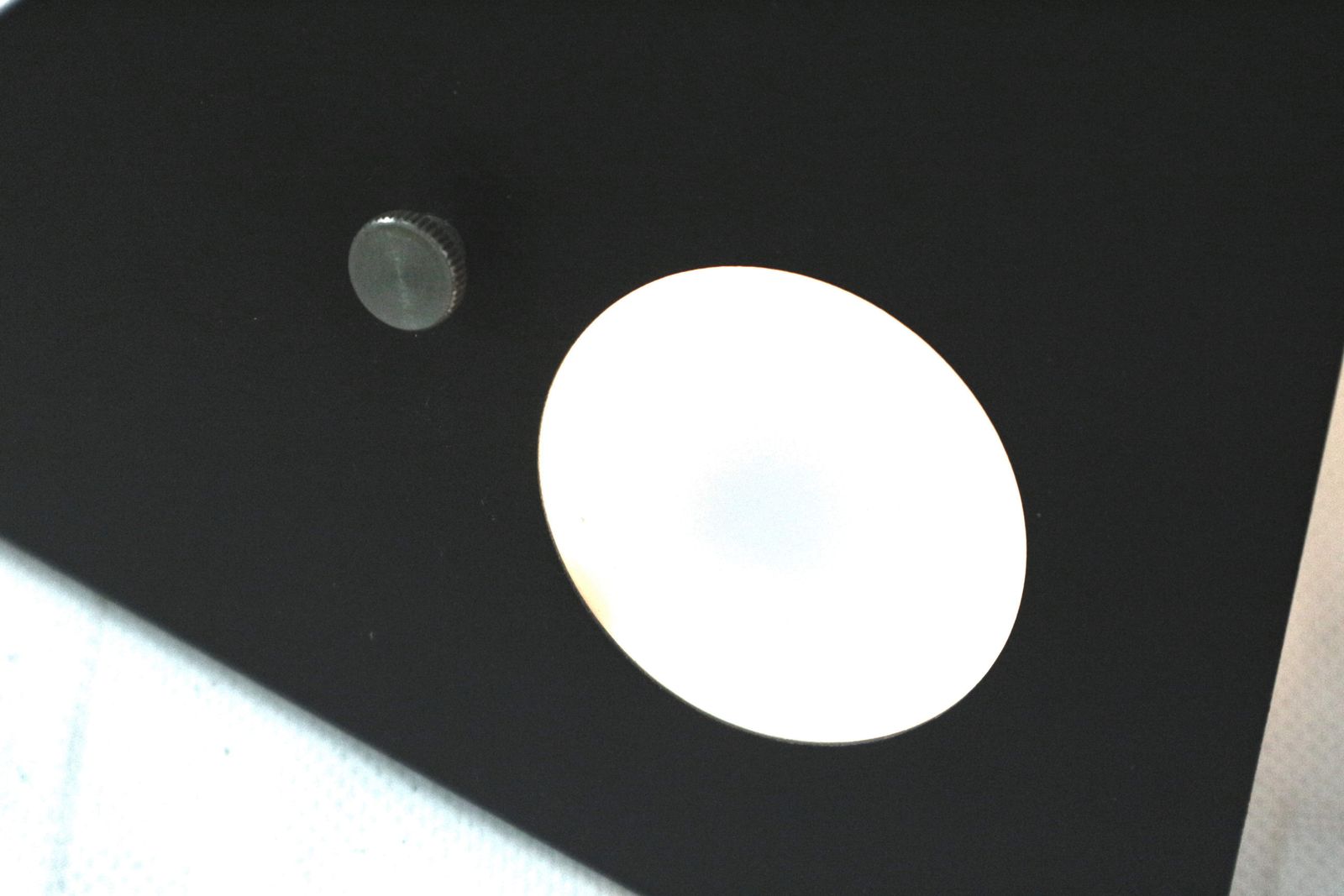 Black Metal 'Night Owl' Wall Lamp For Raak, The Netherlands In The 1960s photo Lighting