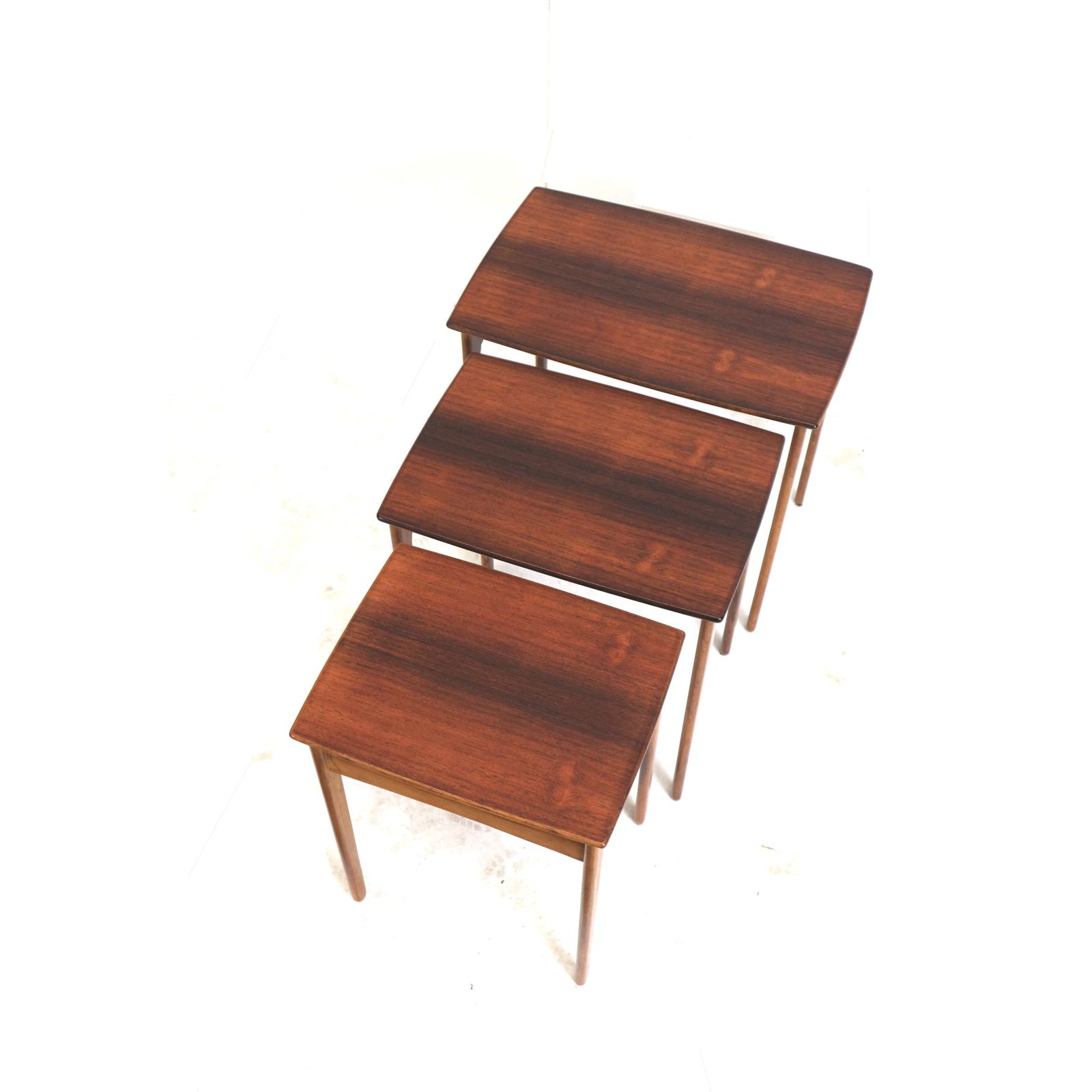 Danish Vintage Rosewood Mimiset / Set Of 3 Side Tables Made In The 60s photo for sale