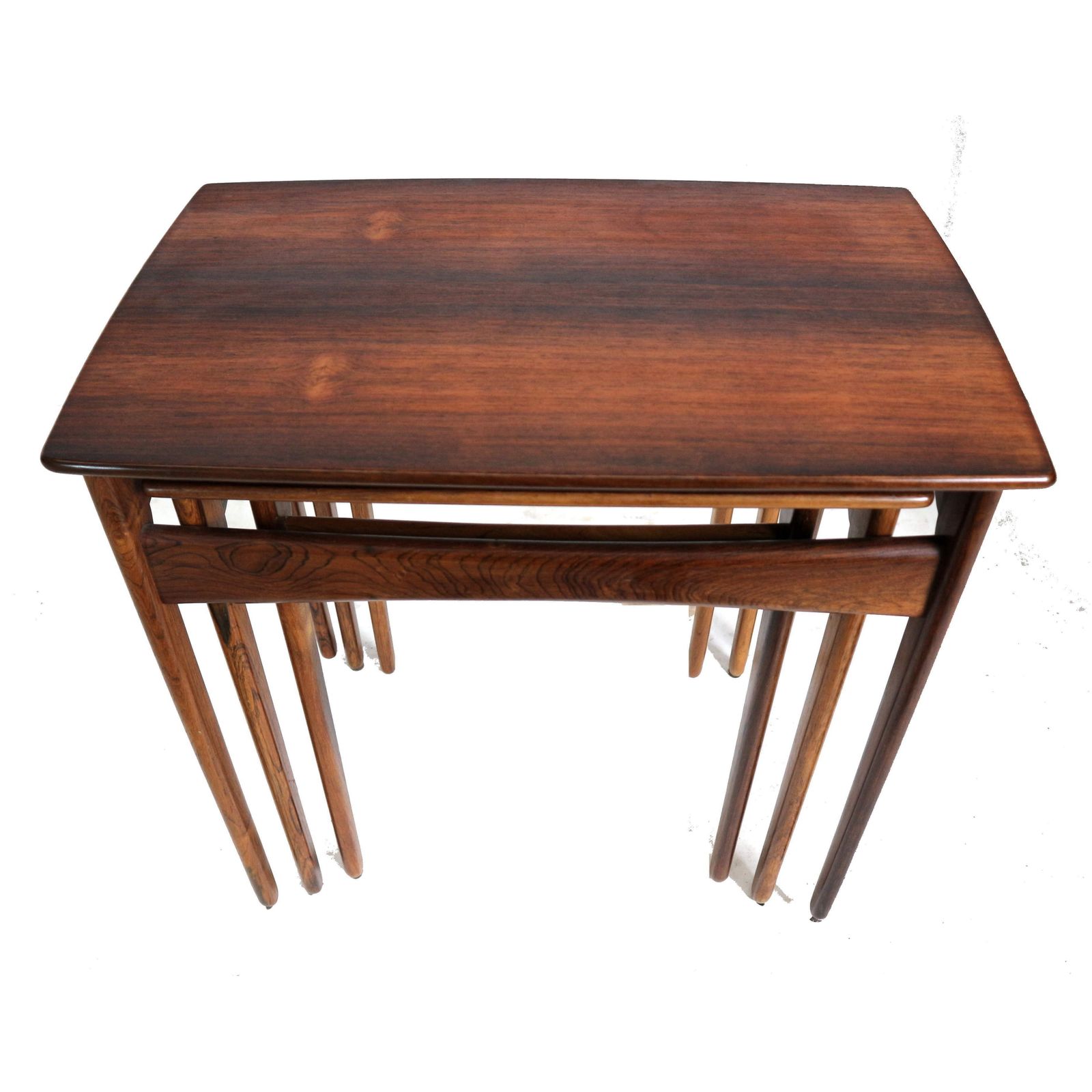 Danish Vintage Rosewood Mimiset / Set Of 3 Side Tables Made In The 60s photo vintage