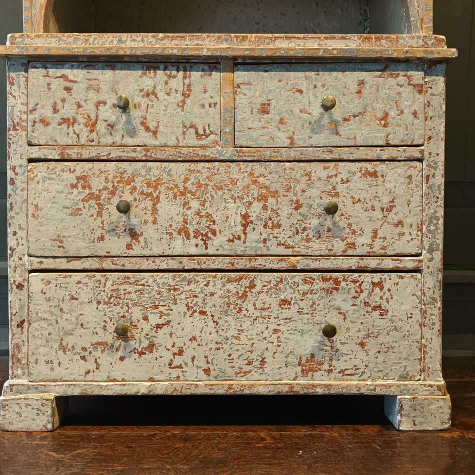 Gustavian Miniature Dresser, 1800s photo vintage