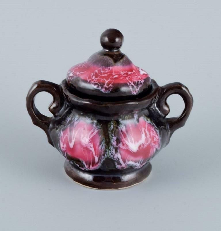 Vallauris, France, Lidded Bowl, Two Armed Candlestick And A Vase. photo 300.0