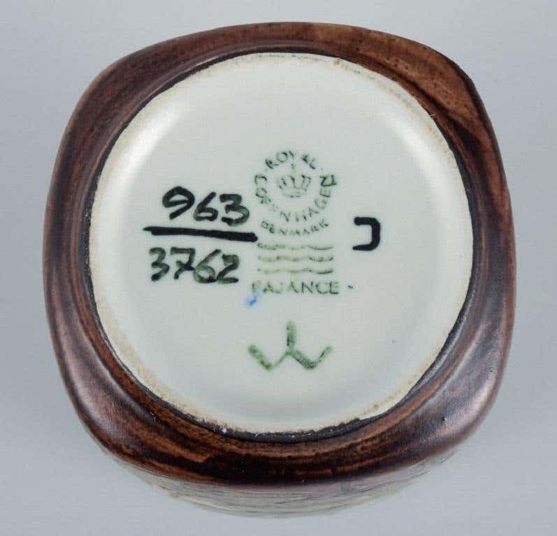 Ivan Weiss For Royal Copenhagen, Vase And Bowl In Faience, 1975 1984 photo buy