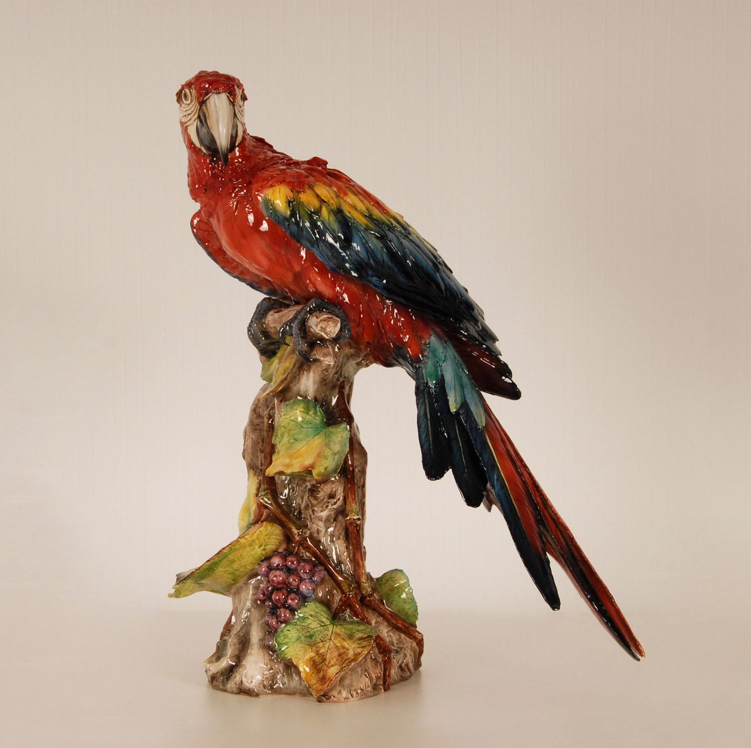 Italian Art Deco Porcelain Macaw Or Parrot In The Style Of Cacciapuoti For Capodimonte, Early 20th Century photo buy