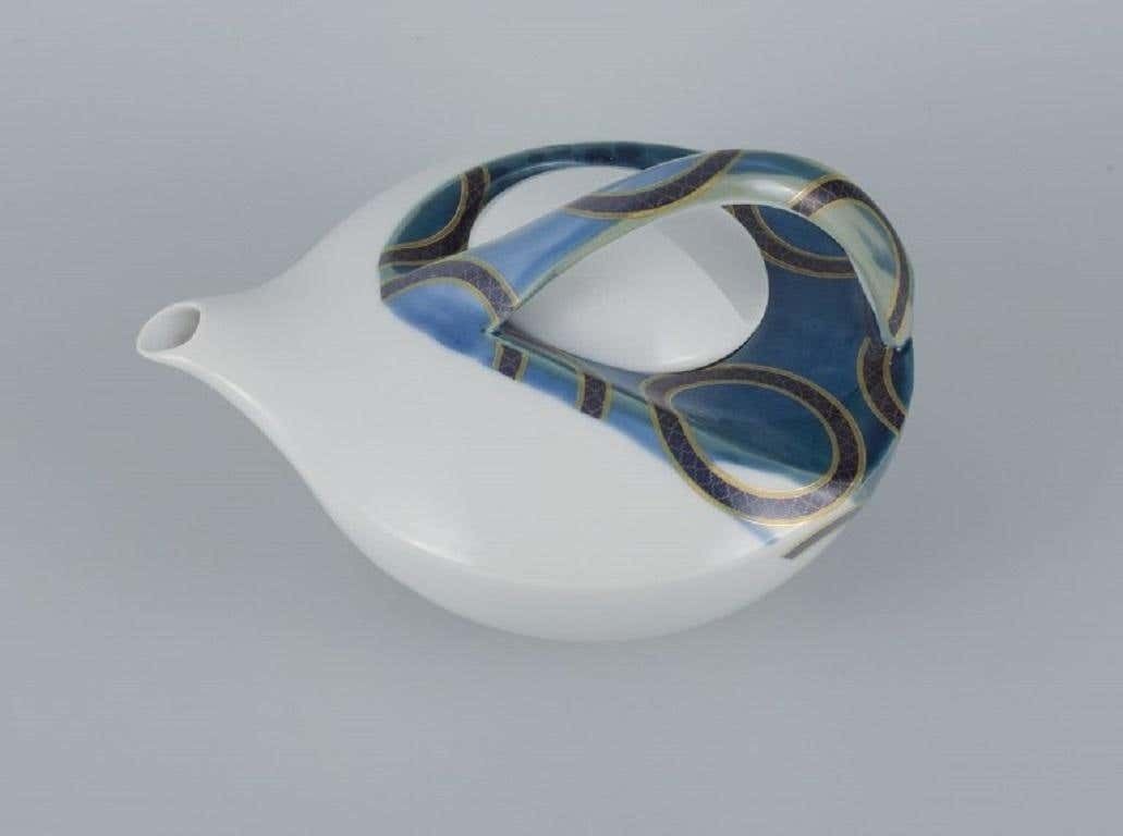 French Designer, Avant Garde Style, Unique Egoist Tea Service In Porcelain photo for sale