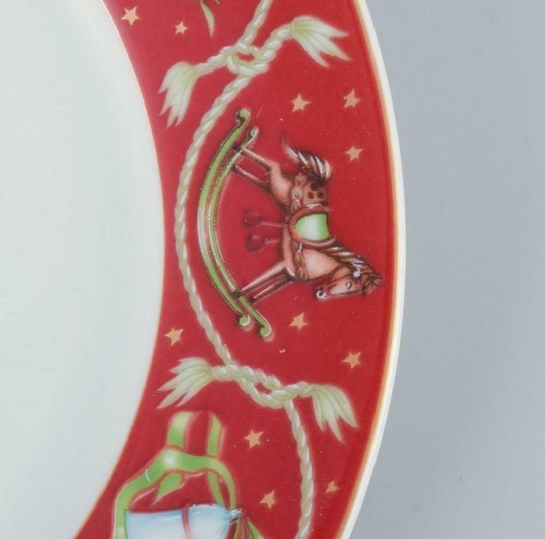 Rosenthal A Set Of Five Christmas Plates In Porcelain With Christmas Motifs photo for sale