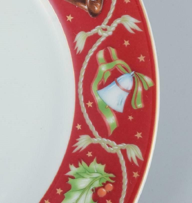 Rosenthal A Set Of Five Christmas Plates In Porcelain With Christmas Motifs photo Home Decor