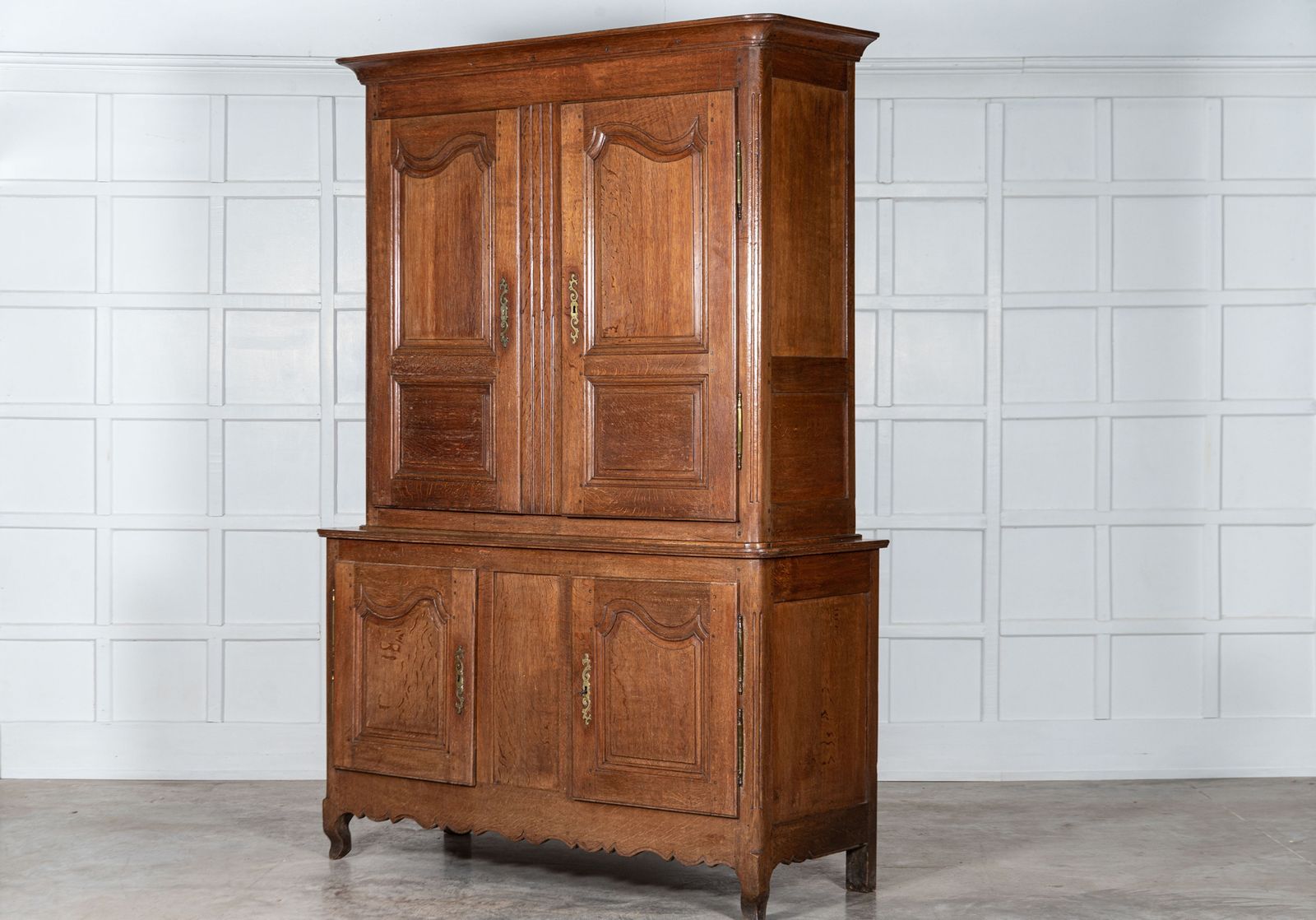 Large French 19thc Oak Buffet Deux Corps photo 5693.0