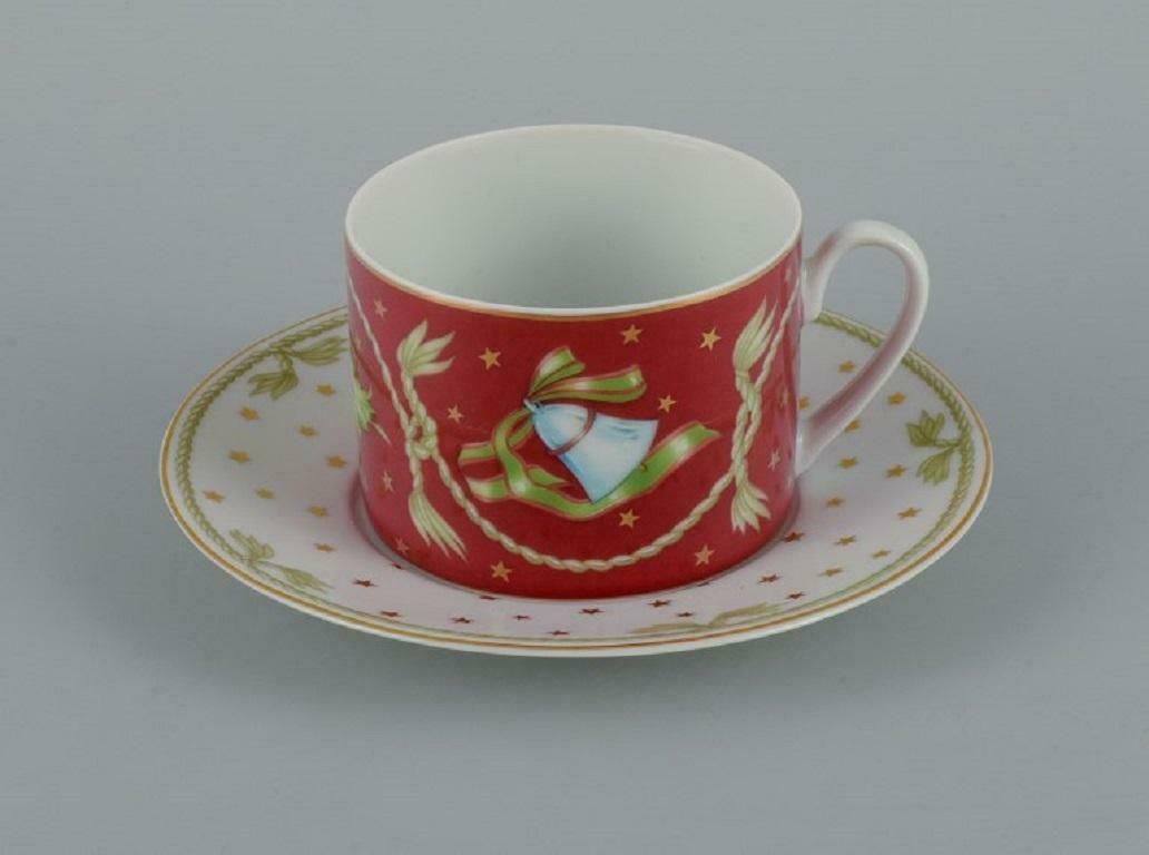 Rosenthal, A Set Of Six Coffee Cups And Matching Saucers. Christmas Motifs photo for sale