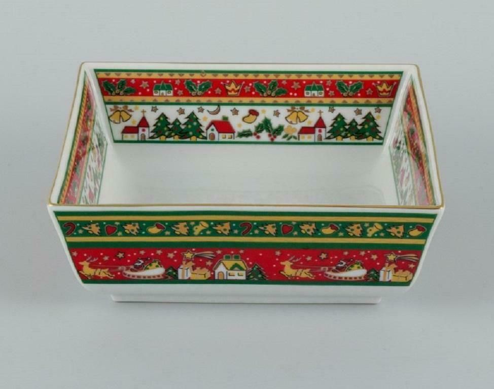 Maebata, Japan, Porcelain Dish With Christmas Motif. Late 20th C. photo furniture