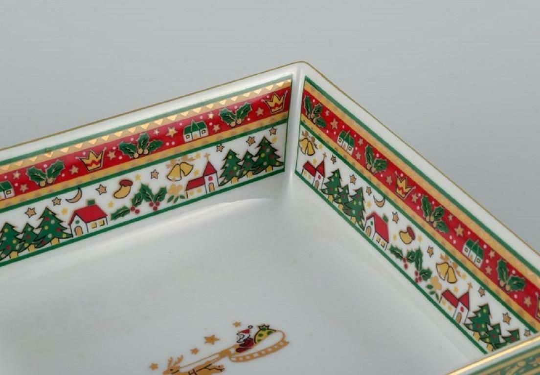 Maebata, Japan, Porcelain Dish With Christmas Motif. Late 20th C. photo Home Decor