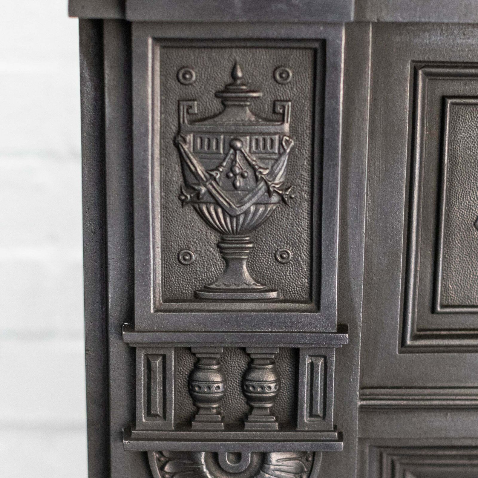 Antique Cast Iron Combination Fireplace photo furniture