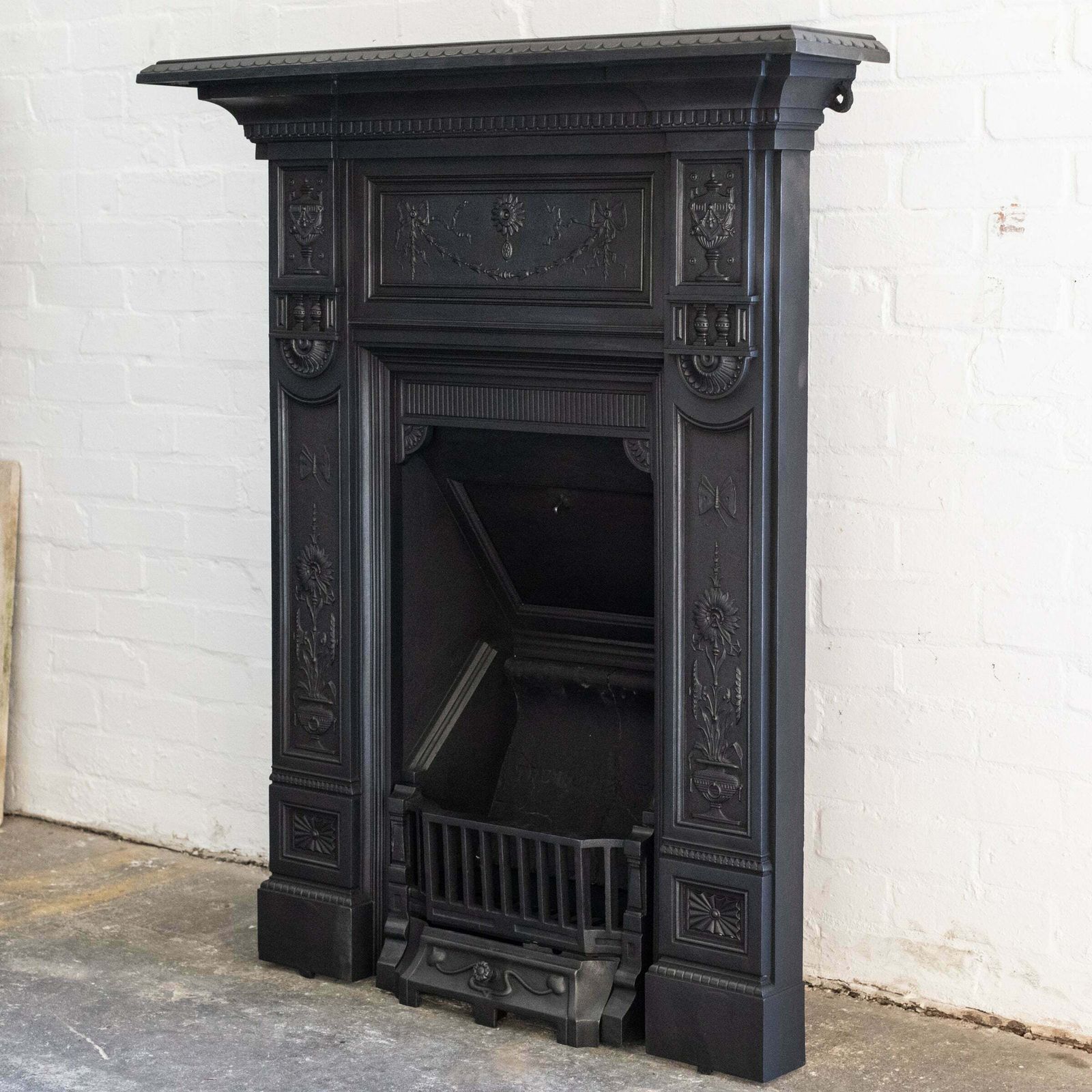 Antique Cast Iron Combination Fireplace photo 960.0