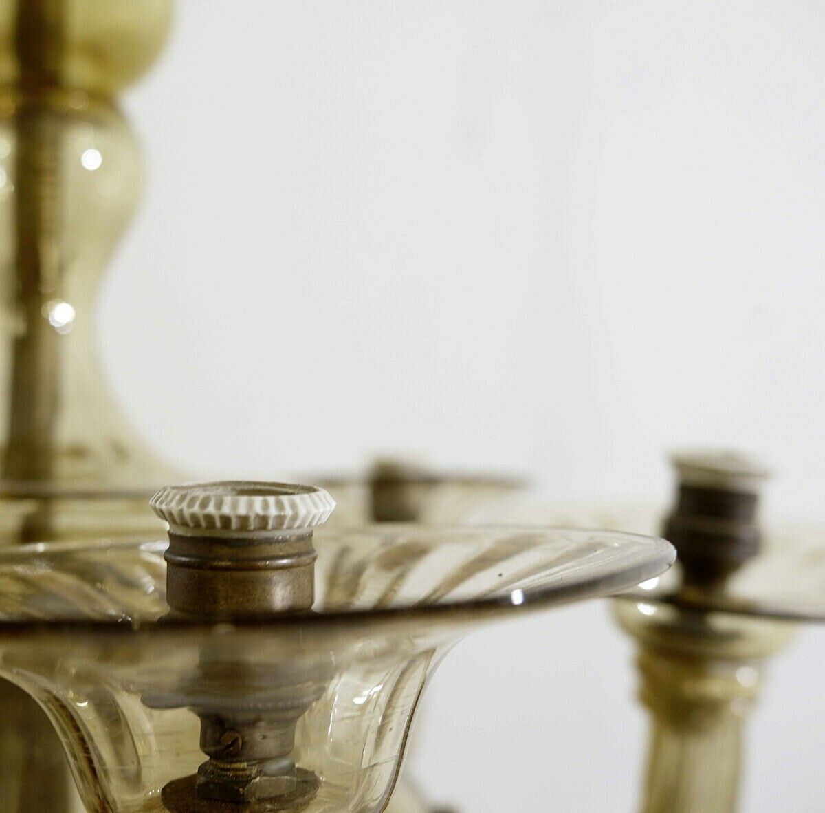 Italian Mid Century Murano Glass Chandelier photo buy