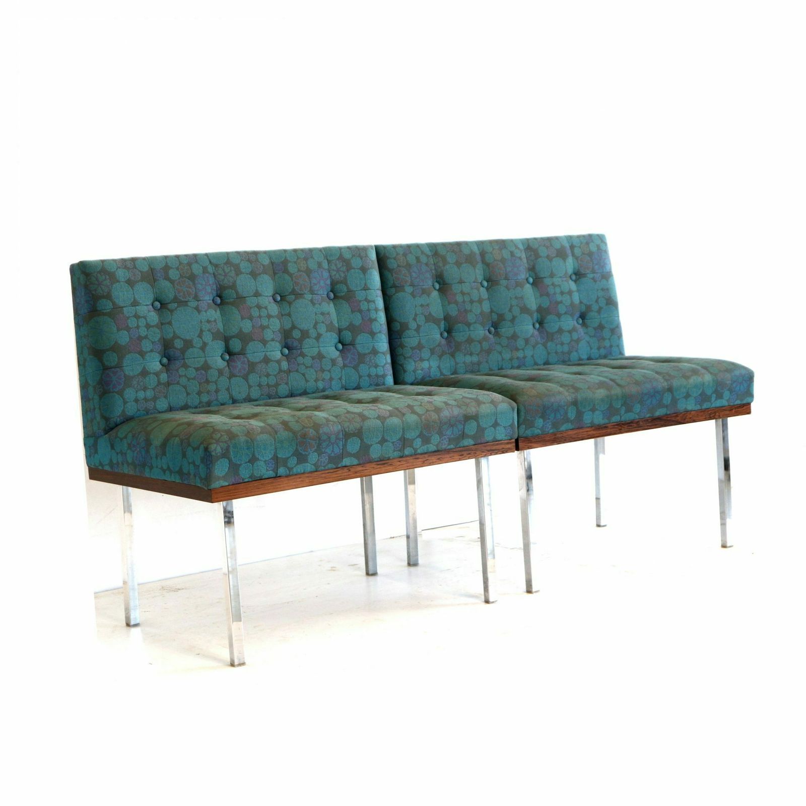 Vintage 2 Seater Sofa / 2x Vintage Armchair Made In The 60s