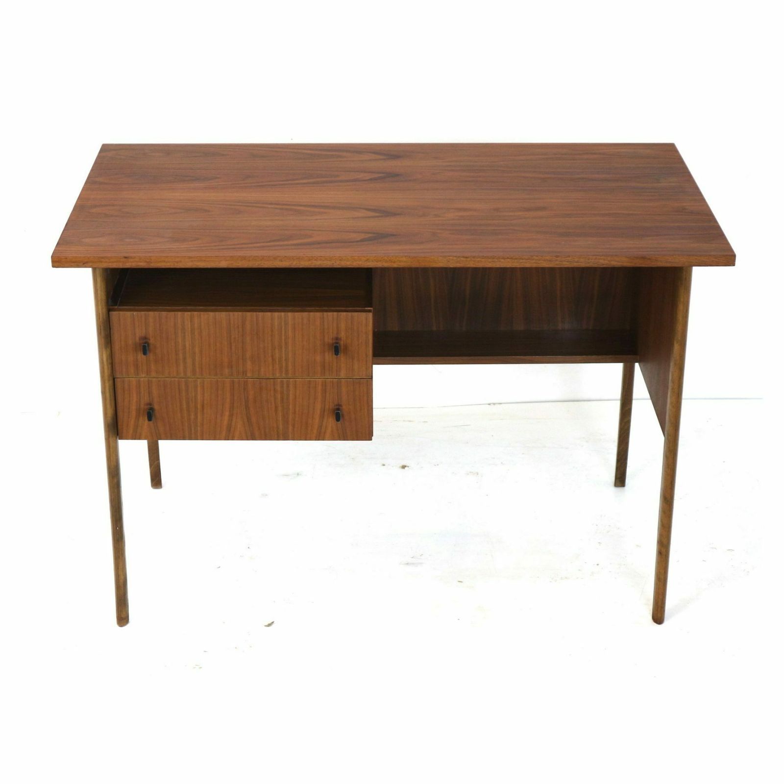 Vintage Desk With Beautiful Wood Drawing Made In The 60s photo Furniture
