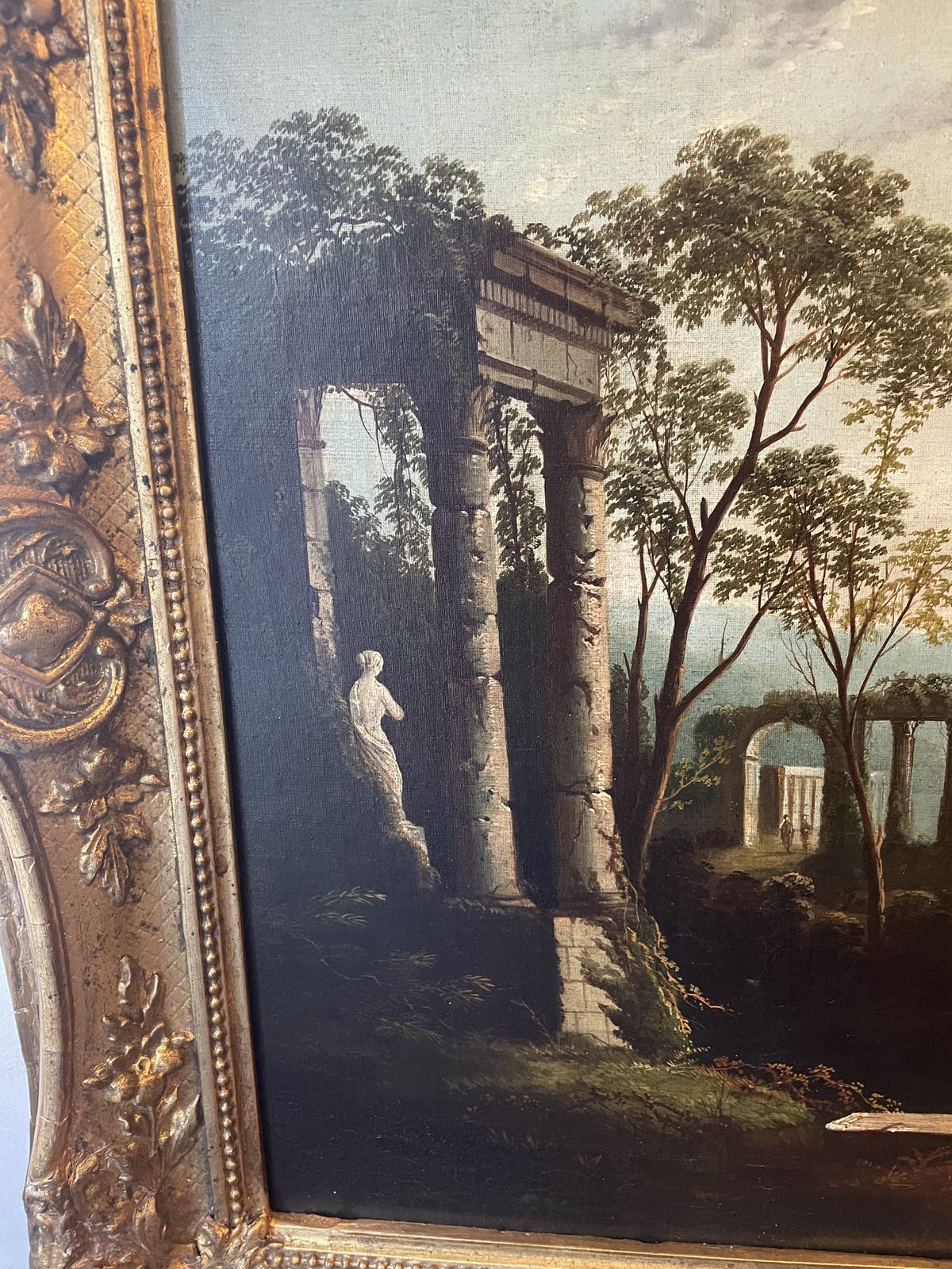 Late 18th Century Italinate Landscape With Classical Ruins photo buy