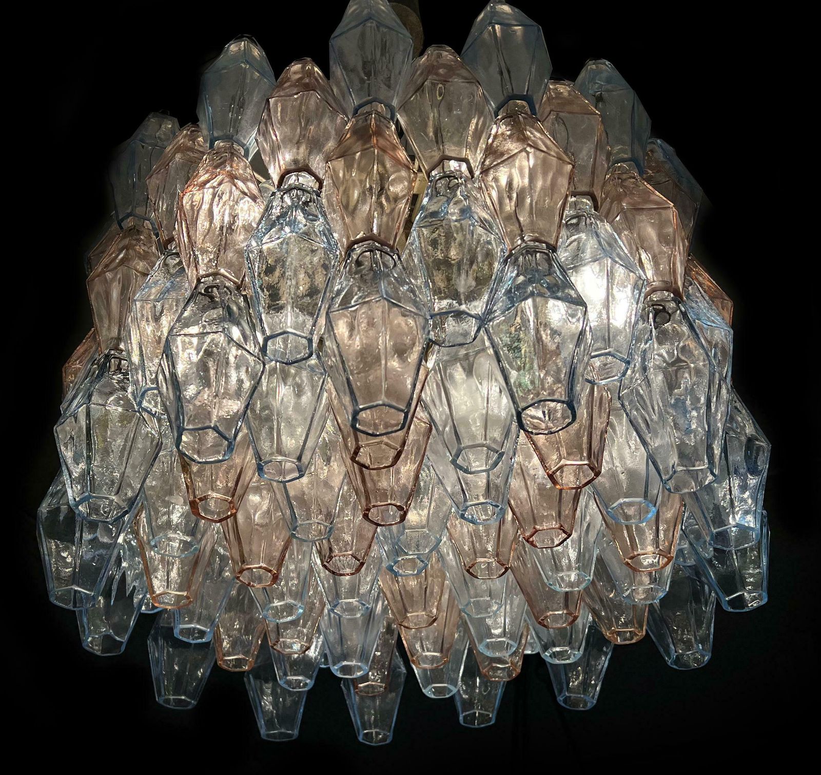 Original Poliedri Chandelier By Carlo Scarpa For Venini, Murano, 1950 photo furniture