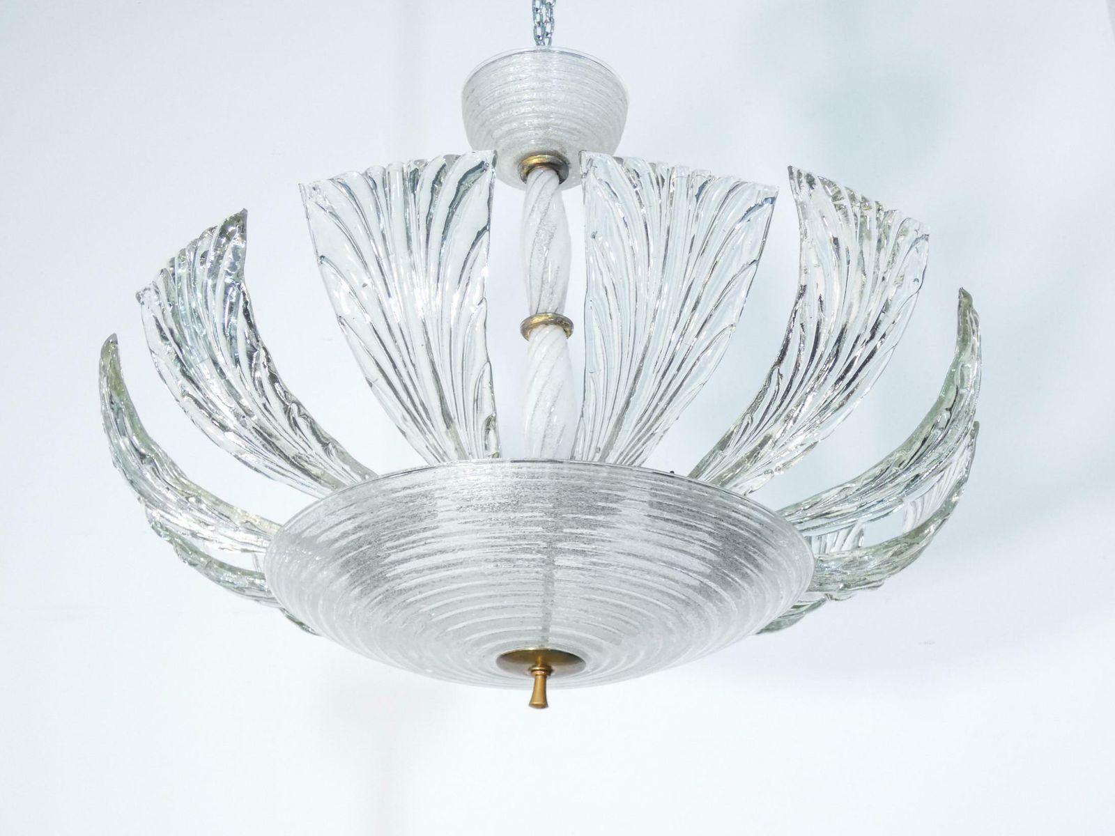 photo furniture Charming Chandelier By Barovier & Toso, Murano, 1940s