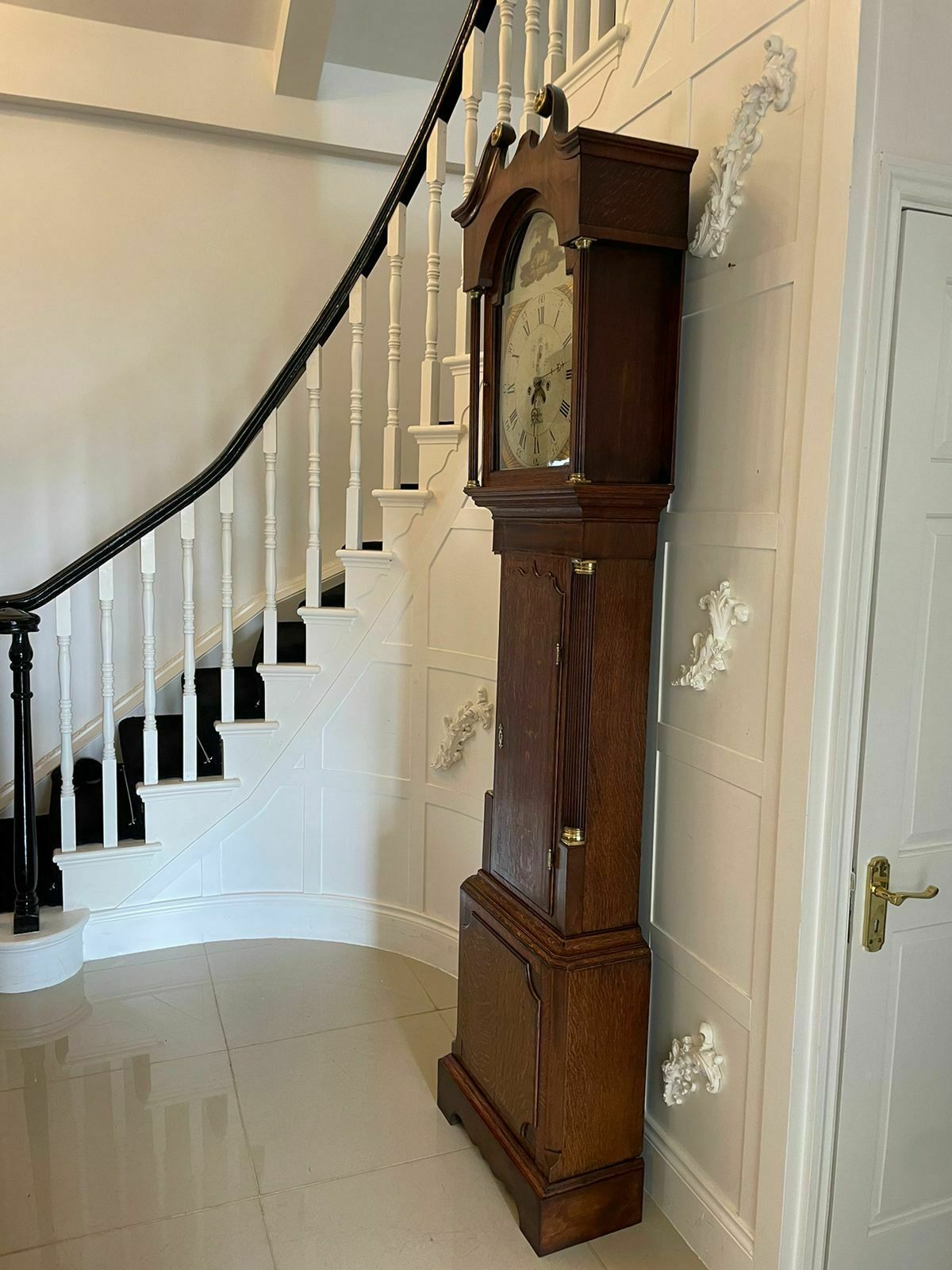 Antique George III Quality 8 Day Oak Longcase Clock By Walker Of Nantwich photo 4445.0