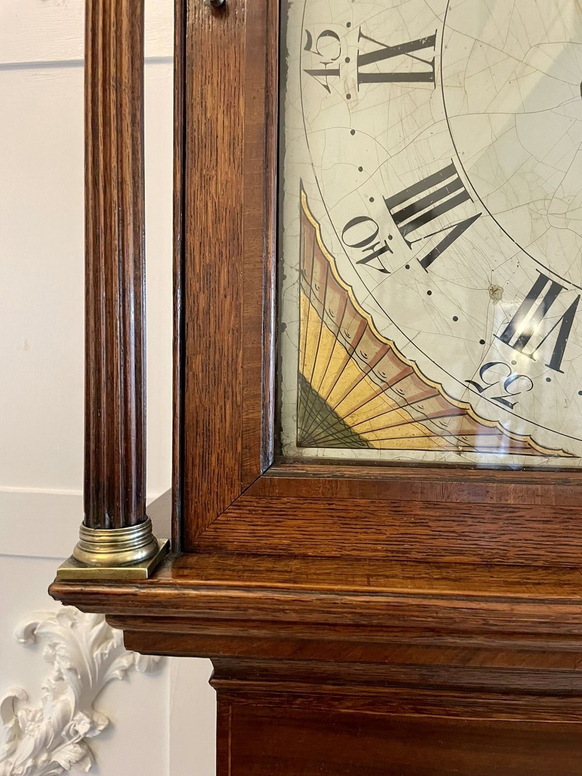 Antique George III Quality 8 Day Oak Longcase Clock By Walker Of Nantwich photo vinterior
