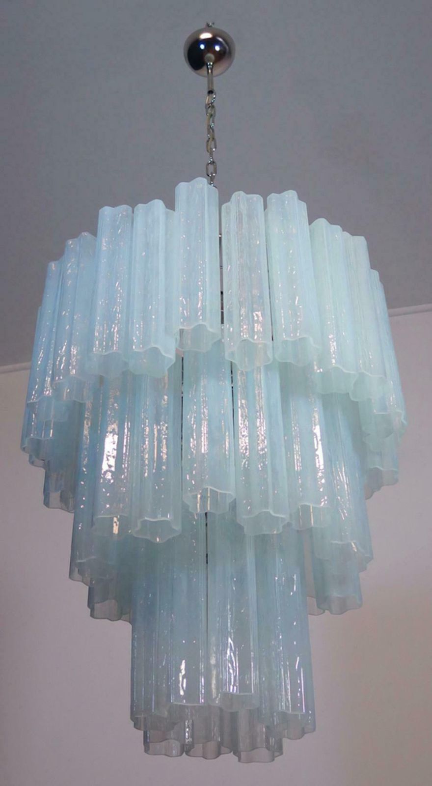 Pair Tronchi (48) Chandelier In Toni Zuccheri Style For Venini, Murano photo 4039.0
