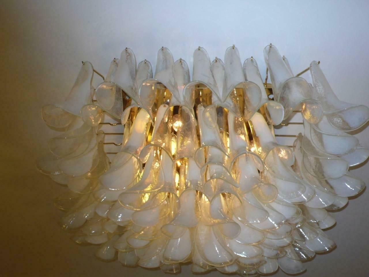 Spectacular Petal Chandelier, Murano photo buy