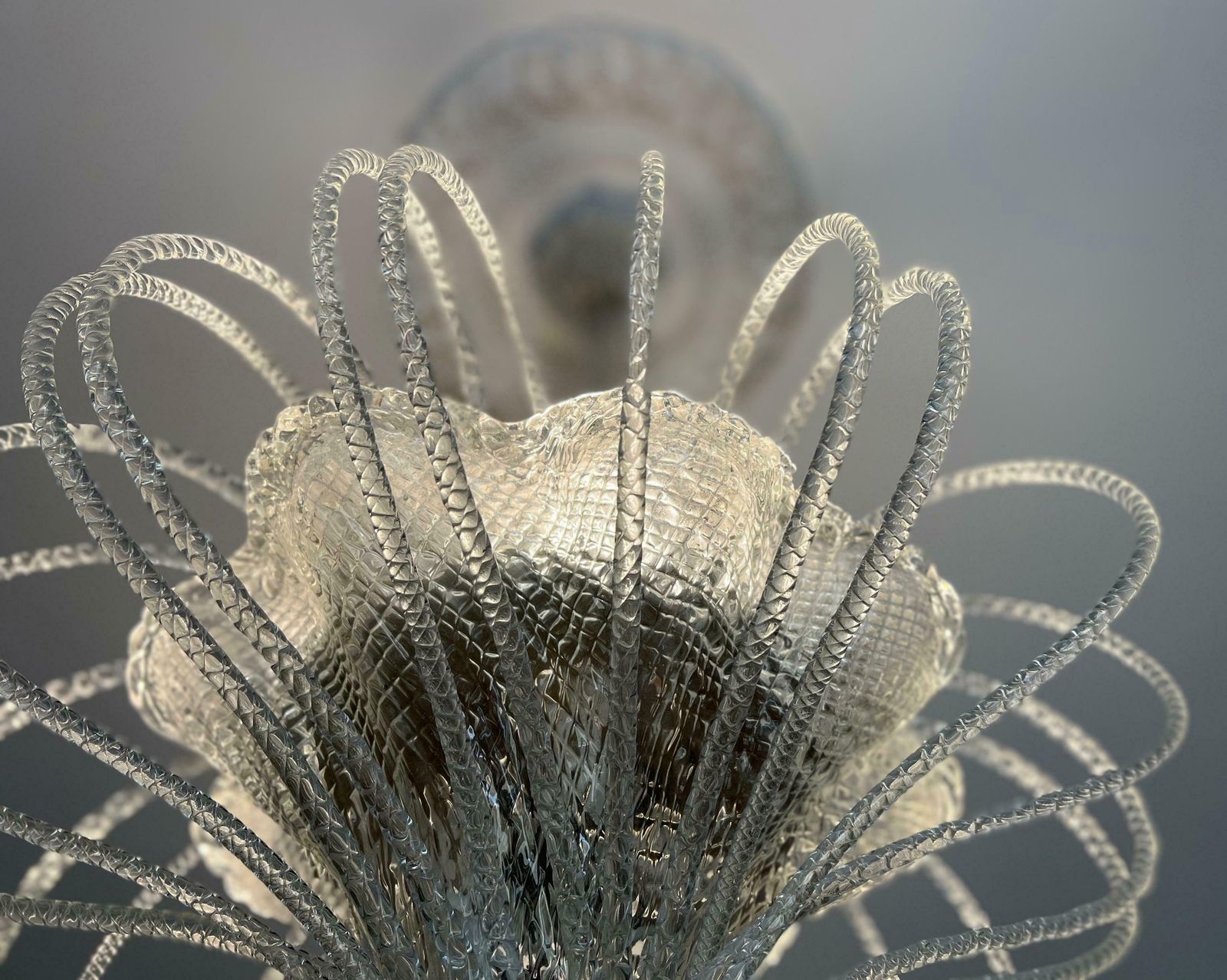 photo buy Stunning And Original Chandelier By Barovier & Toso, Murano, 1940s