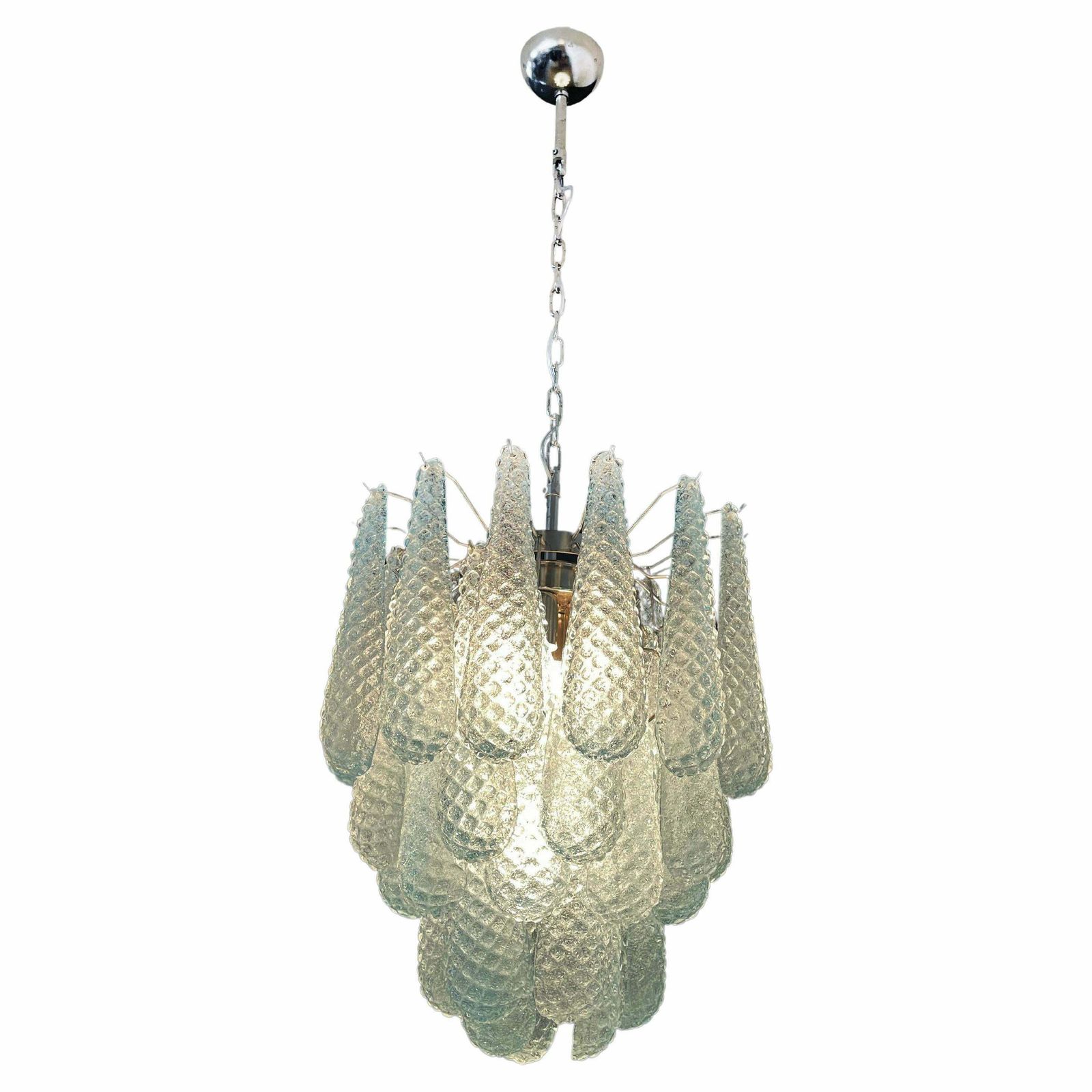 Fascinating Pair Of Italian Murano Glass Chandeliers photo 2827.0