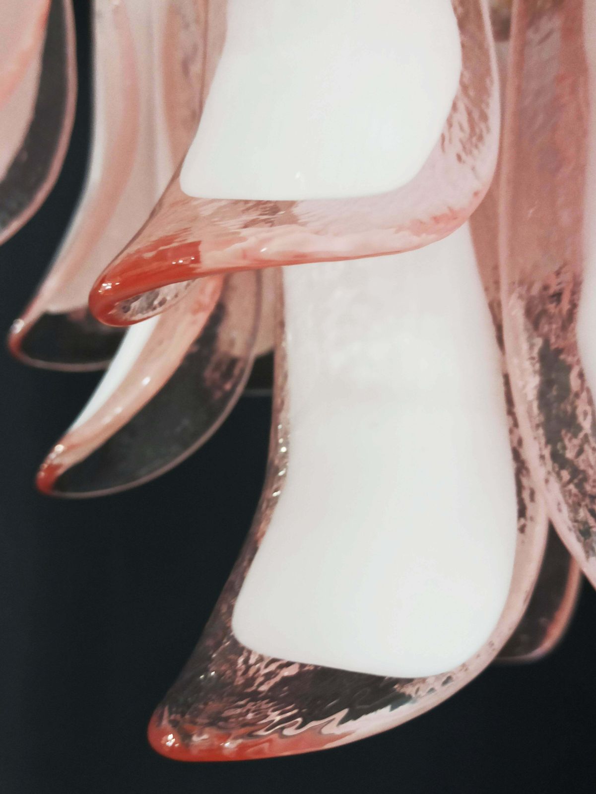 photo furniture Pair Of Elegant Chandeliers 36 Pink Petals, Murano