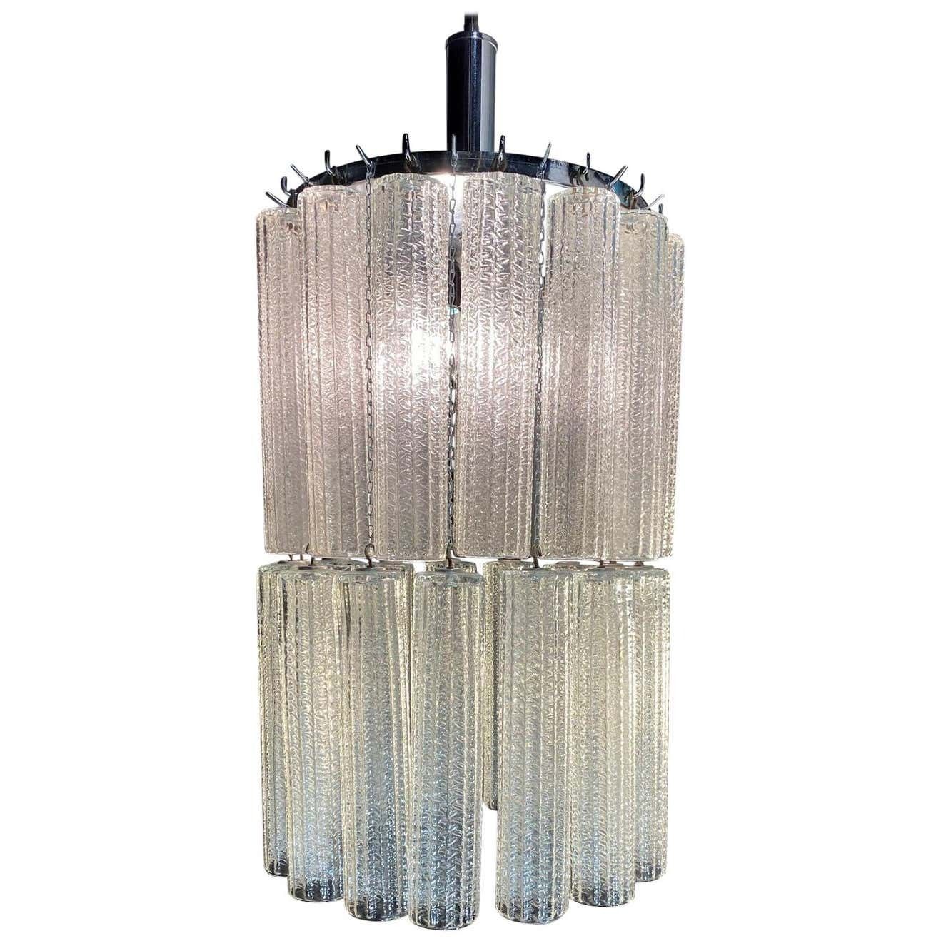 Fine Italian Chandelier By Venini, Murano, 1950
