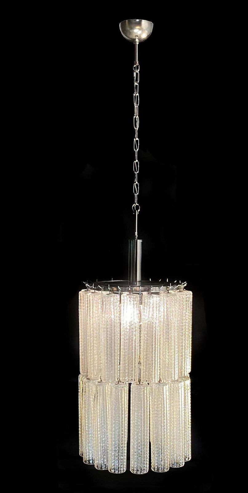 Fine Italian Chandelier By Venini, Murano, 1950 photo furniture
