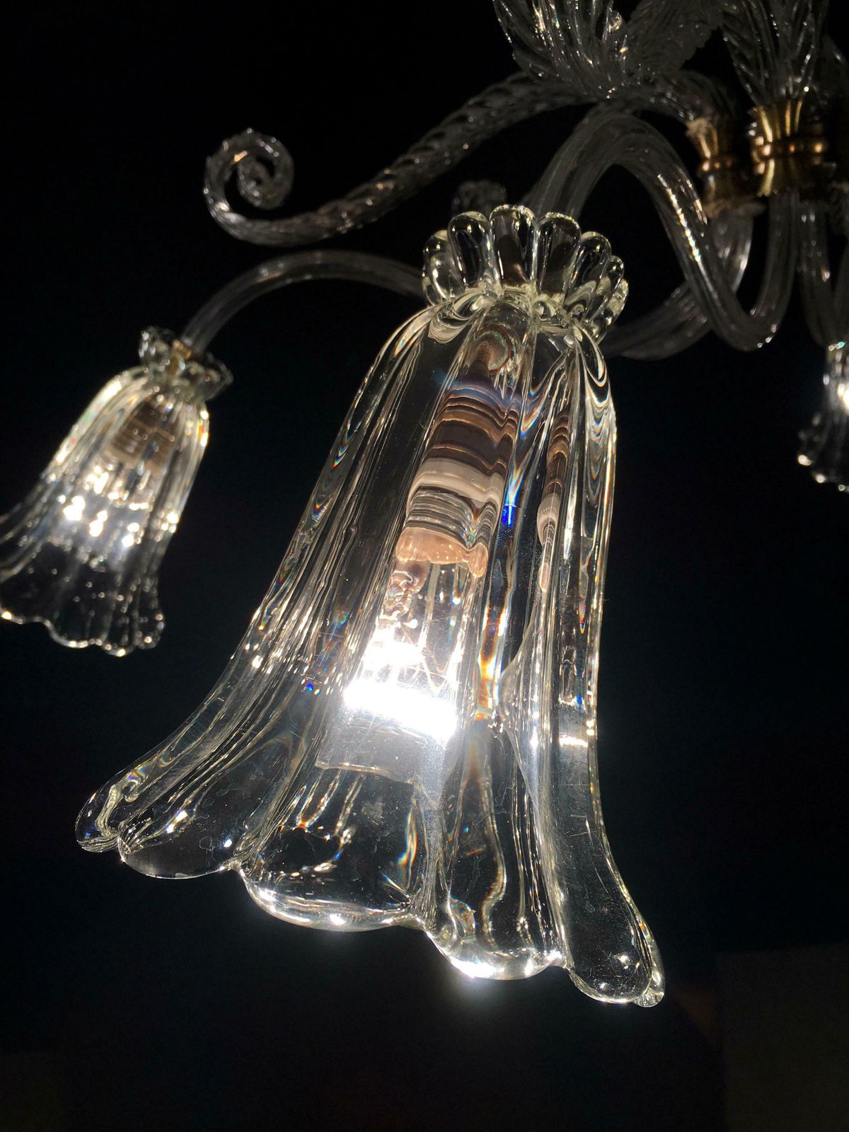 photo for sale Liberty Chandelier By Ercole Barovier, Murano, 1940s