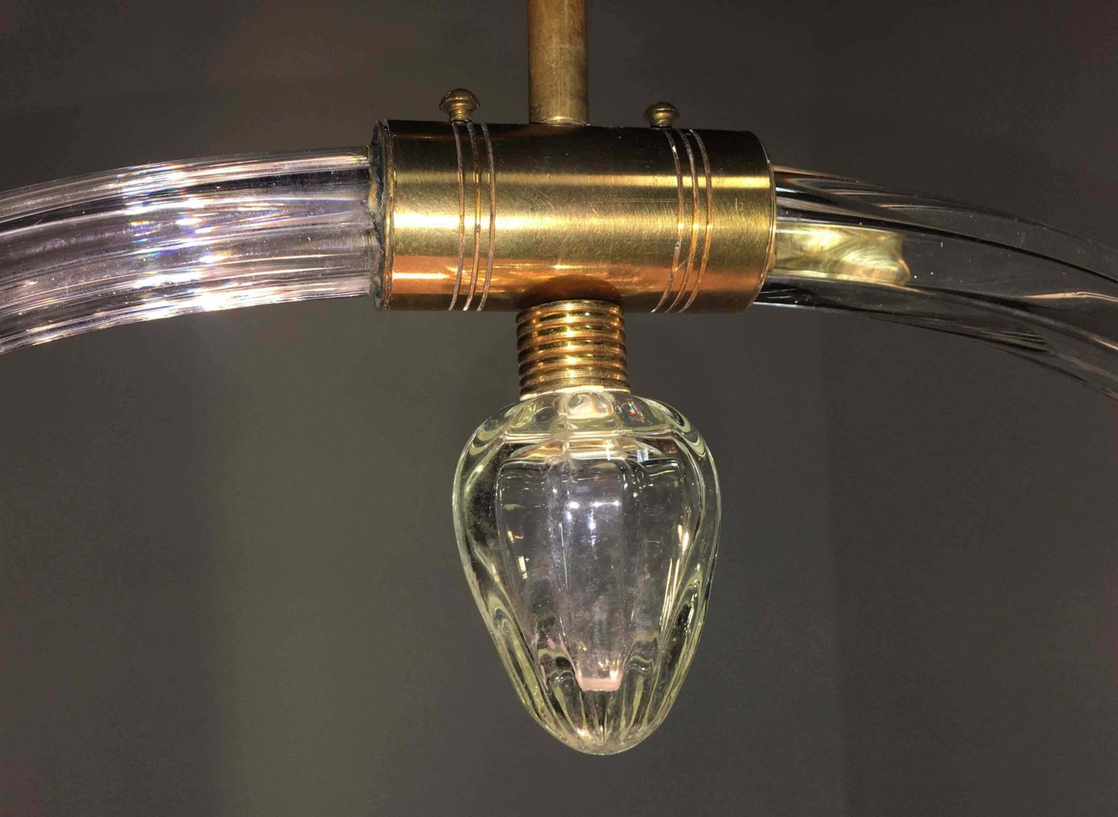 Lighting Charming Italian Chandelier By Barovier & Toso, Murano, 1940 photo