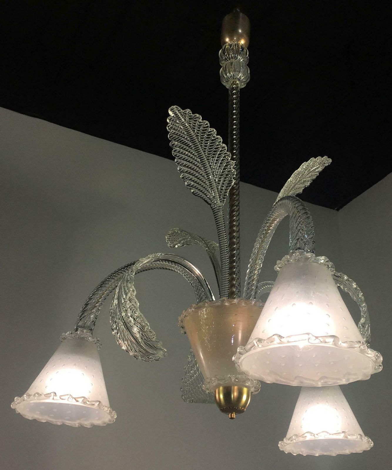 2423.0 Chandelier By Barovier & Toso, Murano, 1940s photo