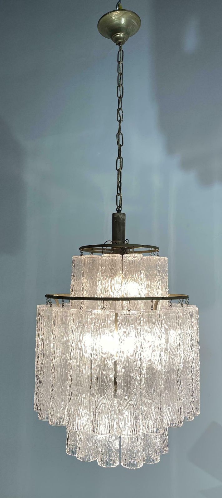 photo furniture Italian Tronchi Chandelier By Toni Zuccheri For Venini, Murano, 1950