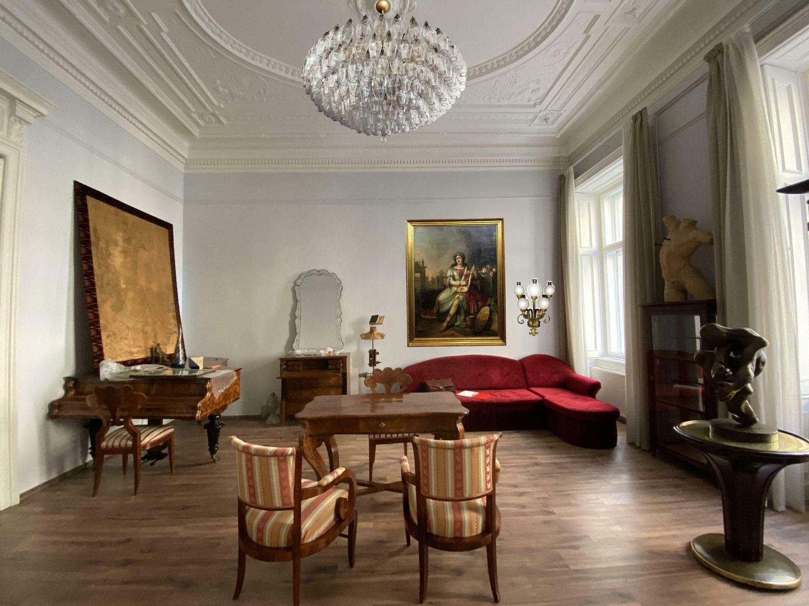 Pair Of Poliedri Chandeliers, Murano photo buy