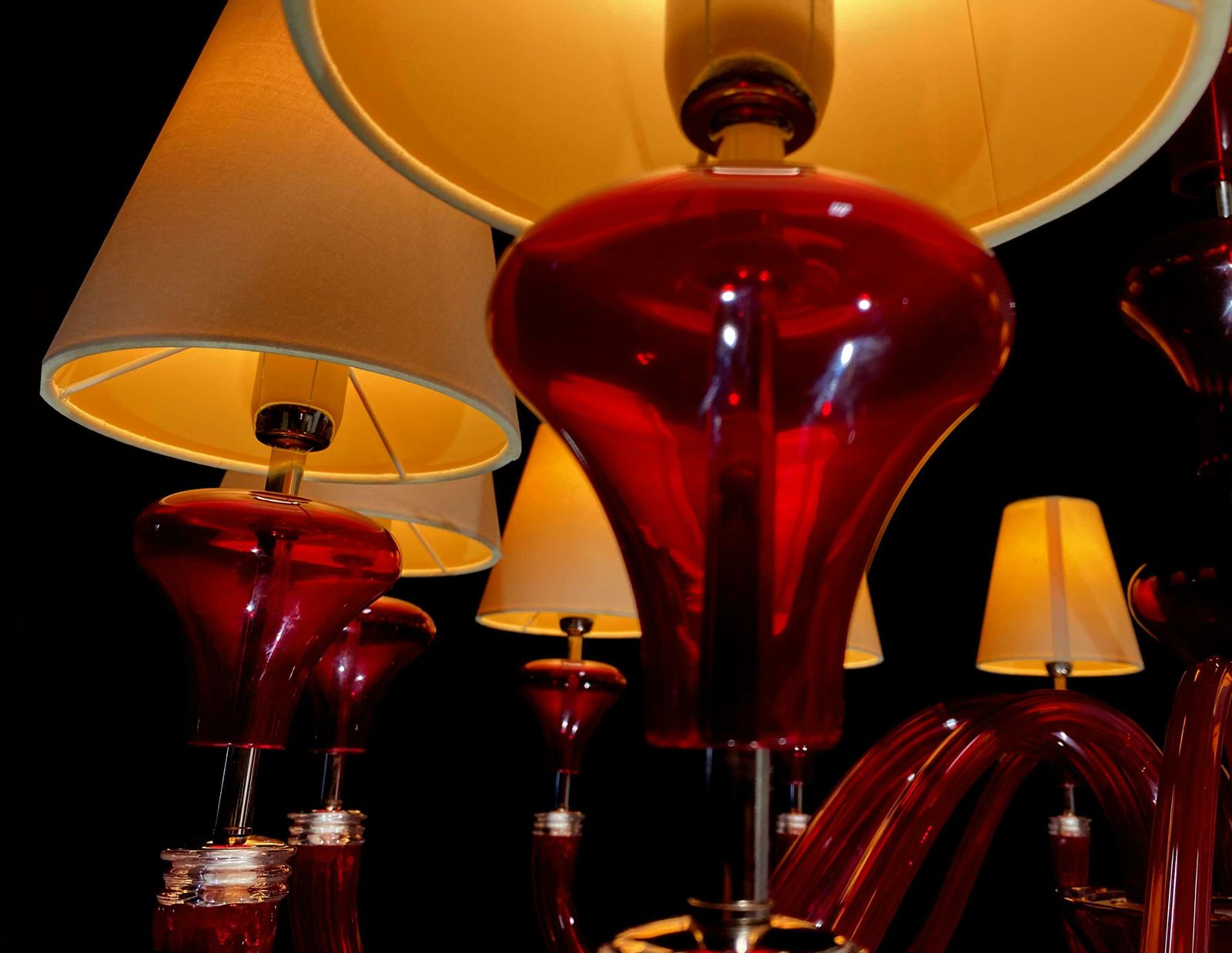 photo for sale Italian Chandelier By Barovier And Toso Murano 1990