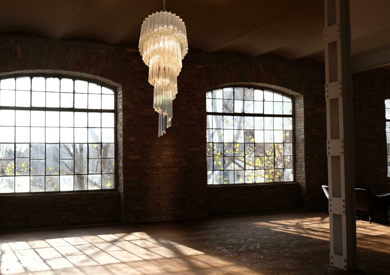 Majestic Pair Of Murano Chandeliers, Murano photo furniture