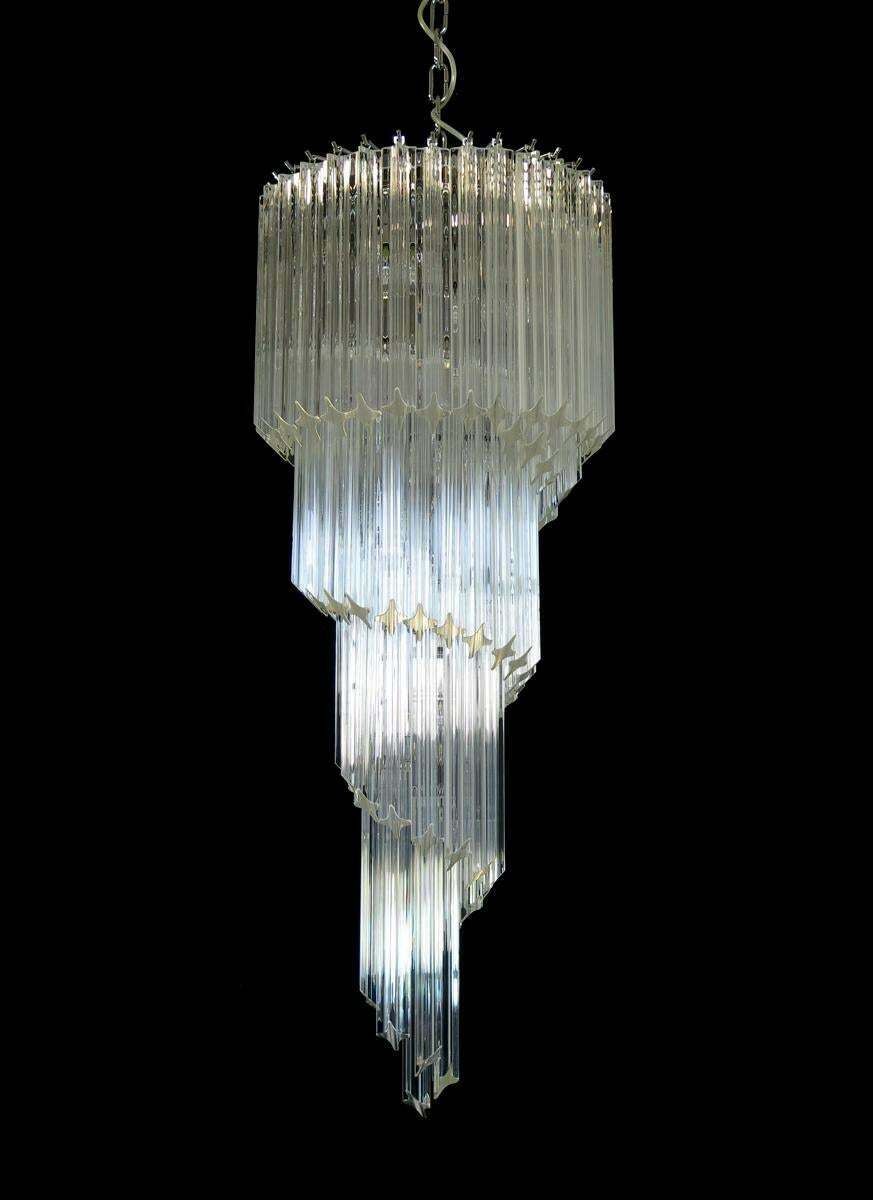 Lighting Majestic Pair Of Murano Chandeliers, Murano photo
